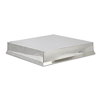 Edelstahldeckel halbkonisch