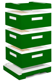 Frankenbeute® 12 Rähmchen DN mit Flachboden