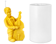 Gießform Musiker Bassspieler