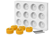 Gießform 12er Teelicht mit Wabenmuster