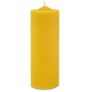 Gedrehte Bienenwachskerze 18 x 6,5 cm