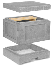 Mini Plus Styropor® Beute II grau mit Rähmchen