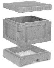 Mini Plus Styropor® Beute II grau