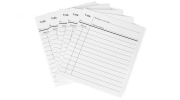 Ersatz Notiz-Kärtchen, weiß