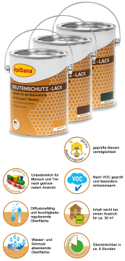ApiDana® Beutenschutz Lack 2,5 Liter