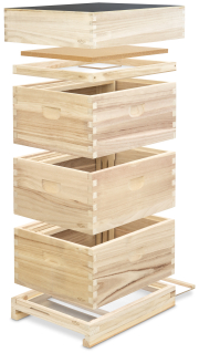 Lorenzbeute Langstroth mit Varroaboden