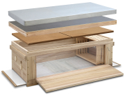 Dadant US Einraumbeute City Box mit Fenster