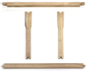 EWG® Rähmchen in Teilen Dadant US 285 mm, Hoffmann-Seiten