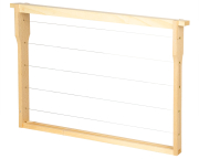 Fundgruben Rähmchen gedrahtet Dadant US 285 mm, Hoffmann-Seiten