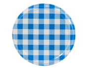 82er TO Karo blau, sterilisierbar