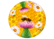 82er TO Deckel Biene auf Distel