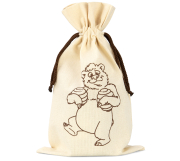 ApiSina® Honigglasbeutel natur „Bär“