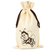 ApiSina® Honigglasbeutel natur „Biene“