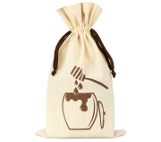 ApiSina® Honigglasbeutel natur „Honigtopf“