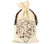 ApiSina® Honigglasbeutel natur „Hexagon“