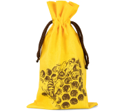 ApiSina® Honigglasbeutel gelb „Wabe“