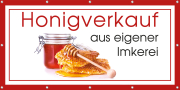 ApiSina® Werbebanner „Honig rot“ 200 cm