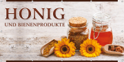 ApiSina® Werbebanner „Bienenprodukte“ 200 cm