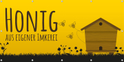 ApiSina® Werbebanner „Bienenhaus“ 200 cm