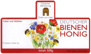 Rütli® Honigglas-Etikett für 500 g rot