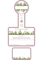 Rütli® Honigglas-Etikett 500 g, Siegel rund, Landhaus I