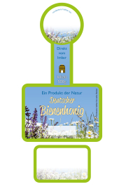 Rütli® Honigglas-Etikett 500 g, Siegel rund, blau