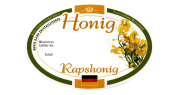 ApiSina® Oval-Etikett Krone „Rapshonig“