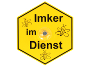 Saugnapfschild "Imker im Dienst"