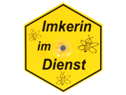 Saugnapfschild "Imkerin im Dienst"