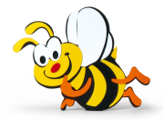 Deko Klebebienen groß