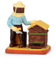 Bieno®Casa Keramik Imker mit Beute 8 cm