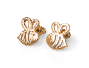 Ohrstecker "Bienchen", rosé-gold