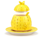 Keramik Dekodose mit Teller