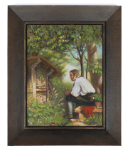 Bieno®Casa Ölgemälde "Der Guckimker"