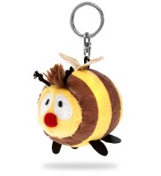 Plüschbiene "Nici" mit Schlüsselanhänger
