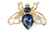 Bienenbrosche "Saphirkönigin"