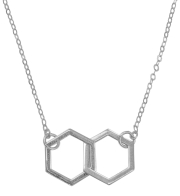 Halskette "Wabenduett", silber